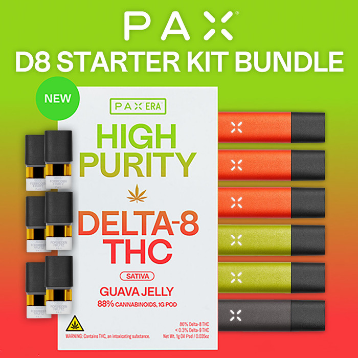 PAX - Delta-8 Starter Kit Bundle PROMO (MSRP $35.00ea) PAX - Delta-8 Starter Kit Bundle PROMO (MSRP $35.00ea)