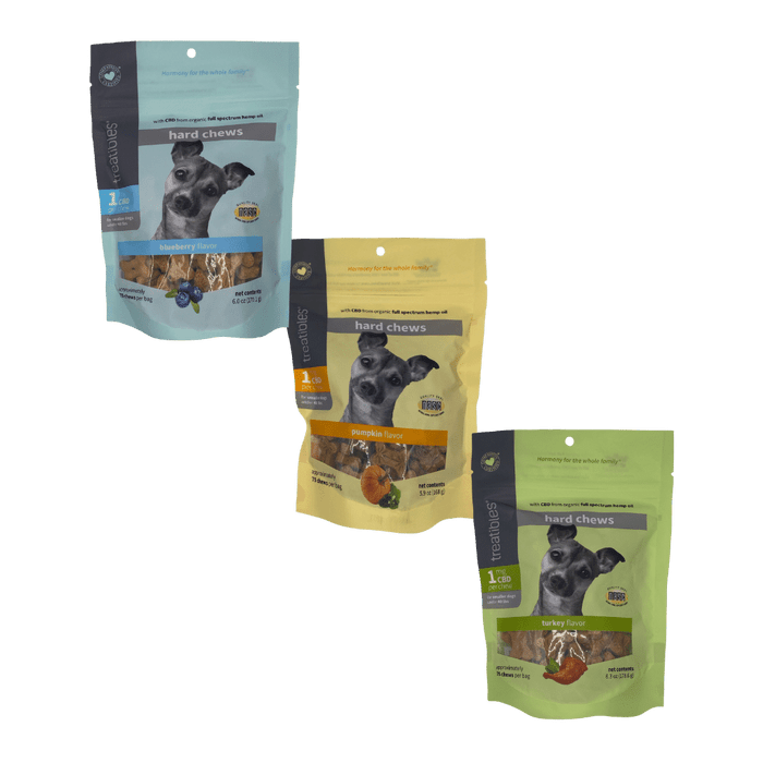 Organic Full Spectrum Hemp Oil Chews For Small Pets by Treatibles 1MG 75ct (Pack of 6) *Drop Ship* (MSRP $24 Each) Organic Full Spectrum Hemp Oil Chews For Small Pets by Treatibles 1MG 75ct (Pack of 6) *Drop Ship* (MSRP $24 Each)