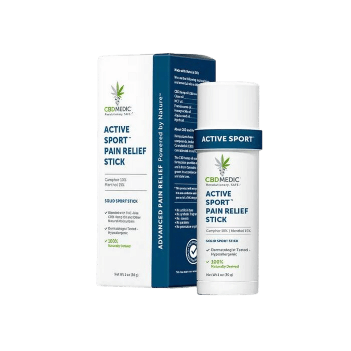 Active Sport CBD Pain Relief Stick by CBD Medic 600MG 1oz (Pack of 6) *Drop Ship* (MSRP $29.99 Each) Active Sport CBD Pain Relief Stick by CBD Medic 600MG 1oz (Pack of 6) *Drop Ship* (MSRP $29.99 Each)