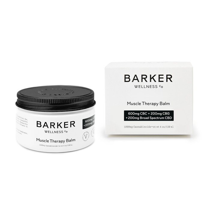 CBD+CBC Muscle Therapy Balm 1000mg 4oz (Pack of 6) by Barker Wellness *Drop Ship* (MSRP $64.99 Each)