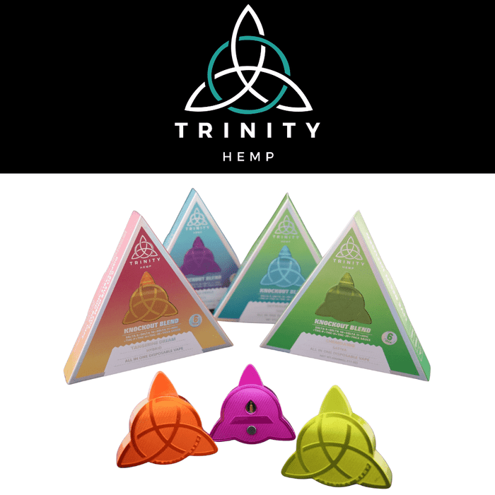THE LOGO 6g AIO Knockout Blend Disposable (Pack of 5) by Trinity Hemp *Drop Ship* (MSRP $74.99 Each)