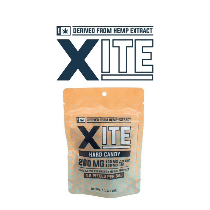 Hemp Derived D9 Hard Candies 50ct (Case of 8) by Xite Edibles *Drop Ship* (MSRP $15.00 Each)