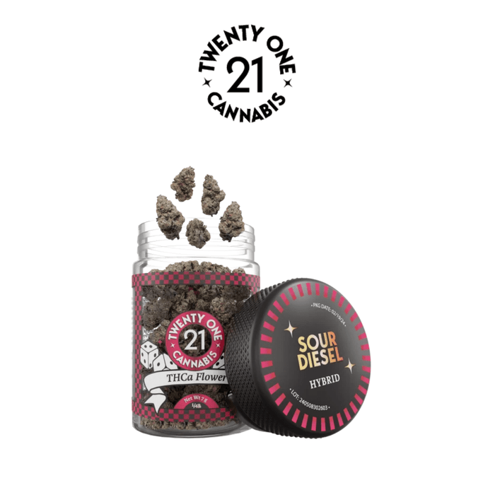 Premium THCa Flower 7g Jar (Box of 6) by 21 Cannabis *Drop Ship* (MSRP $59.99 Each)