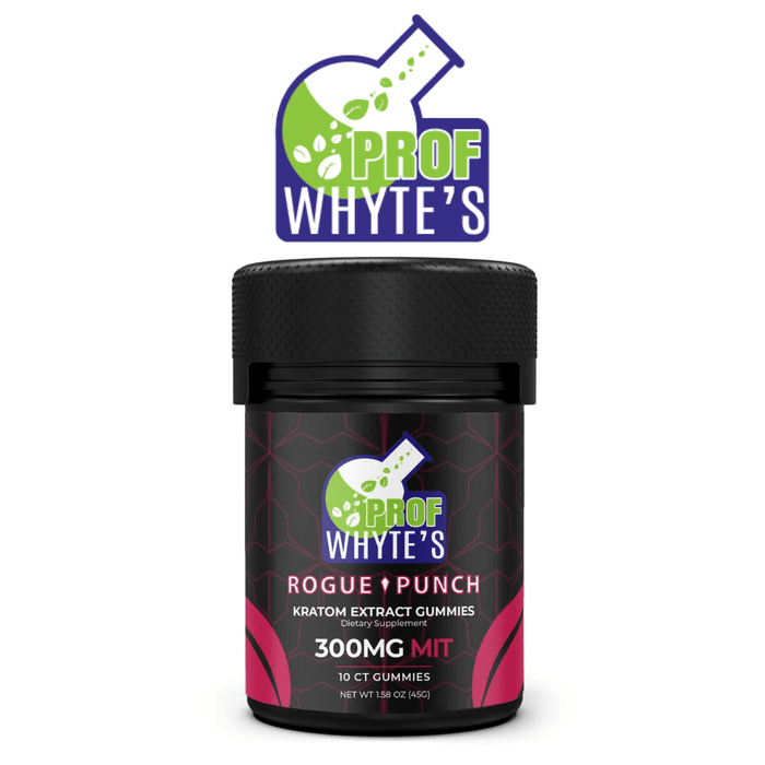 Kratom Extract Gummies 10ct 300mg (Pack of 9) by Professor Whyte's *Drop Ship* (MSRP $20.00 Each)