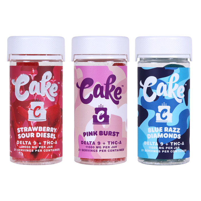 Cake - Delta 9 THC-A Gummies 11000mg (21ct) - Pack of 6 (MSRP $25.00ea) Cake - Delta 9 THC-A Gummies 11000mg (21ct) - Pack of 6 (MSRP $25.00ea)