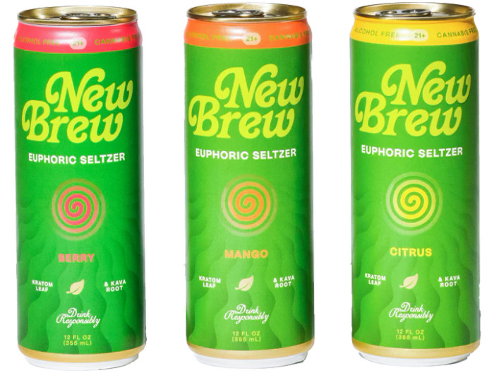 New Brew - Kratom and Kava Seltzer - 12ct Variety Pack (MSRP $60.00)