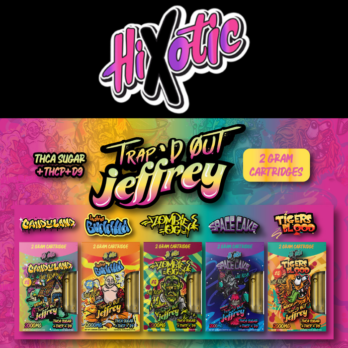 Trap'D Out Jeffrey Cartridge 2g (Pack of 5) by HiXotic *Drop Ship* (MSRP $24.99 Each) Trap'D Out Jeffrey Cartridge 2g (Pack of 5) by HiXotic *Drop Ship* (MSRP $24.99 Each)