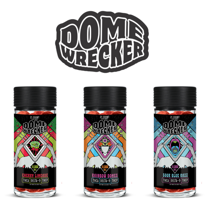 Dome Wrecker Gummies 11,000mg 21ct (Box of 6) by HiXotic *Drop Ship* (MSRP $39.99 Each) Dome Wrecker Gummies 11,000mg 21ct (Box of 6) by HiXotic *Drop Ship* (MSRP $39.99 Each)