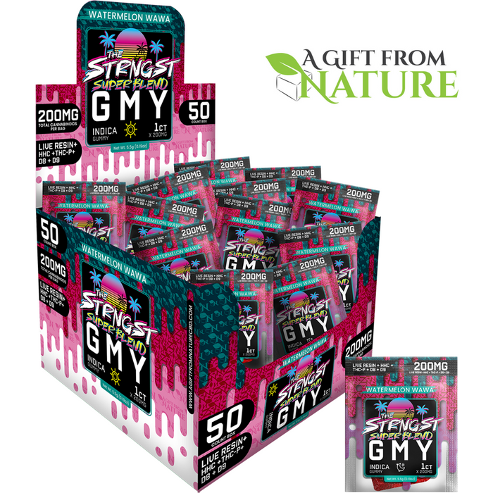 The Strngst Super Blend GMY 200mg 1ct (Display of 50) by AGFN *Drop Ship* (MSRP $3.99 Each)