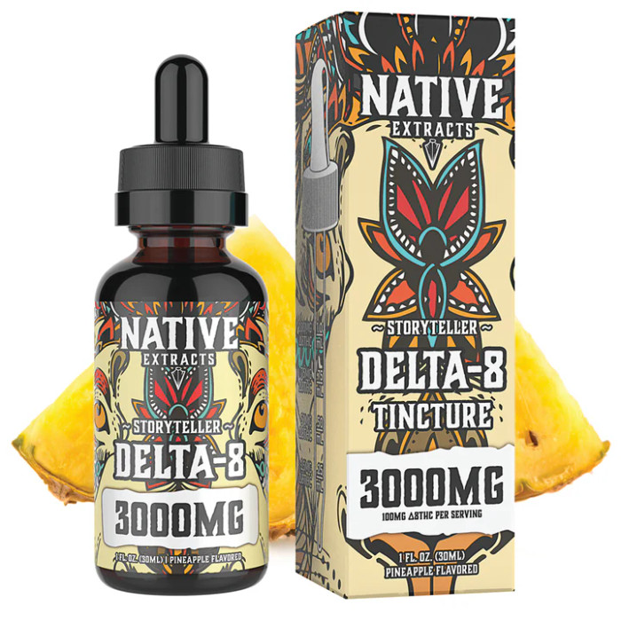 Storyteller Delta 8 Tincture 3000mg 30ml by Native Extracts *Drop Ship* (MSRP $29.99) Storyteller Delta 8 Tincture 3000mg 30ml by Native Extracts *Drop Ship* (MSRP $29.99)