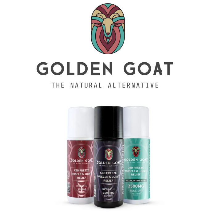 CBD Pain Freeze Roll-On 3oz by Golden Goat CBD *Drop Ship* (MSRP $25.00-$40.00) CBD Pain Freeze Roll-On 3oz by Golden Goat CBD *Drop Ship* (MSRP $25.00-$40.00)