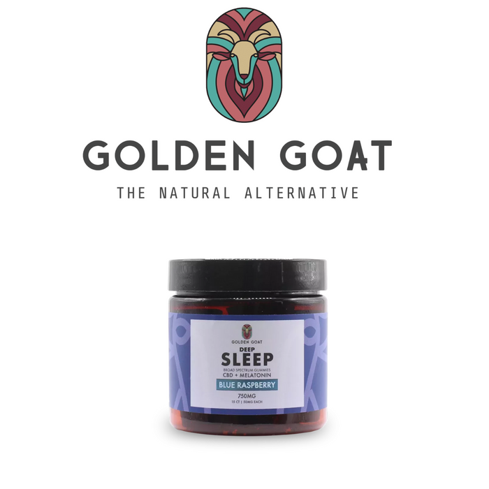 Deep Sleep CBD + Melatonin Gummies 750mg 15ct by Golden Goat CBD *Drop Ship* (MSRP $25.00) Deep Sleep CBD + Melatonin Gummies 750mg 15ct by Golden Goat CBD *Drop Ship* (MSRP $25.00)