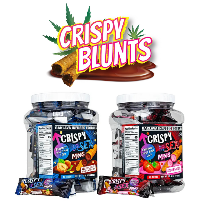 Crispy Blunts Minis - SEX (Jar of 40) *Drop Ship* (MSRP $4.99 Each) Crispy Blunts Minis - SEX (Jar of 40) *Drop Ship* (MSRP $4.99 Each)