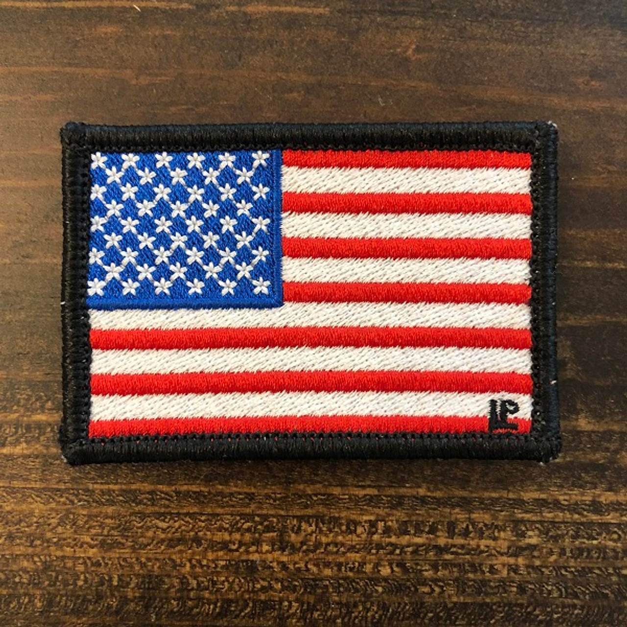US Flag Patch 4 Inch Black Border