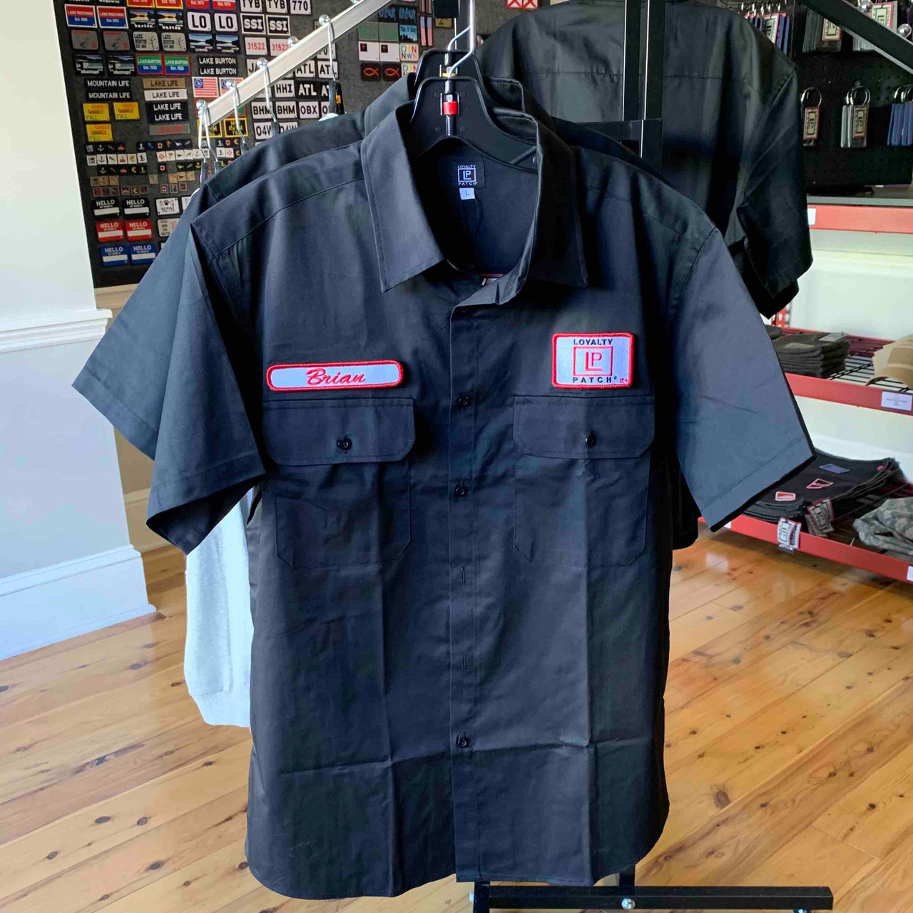 Patched Out Mechanic Shirt Black – 8&9 Clothing Co.