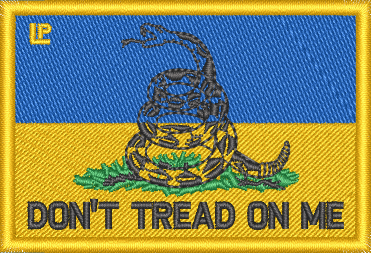 First Navy Jack Don't Tread on Me Embroidered Flag Patch