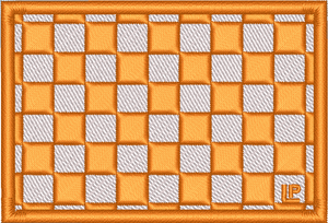 Checkerboard Tennessee Orange and White 2x3 Loyalty Patch Checkerboard Tennessee Orange and White 2x3 Loyalty Patch