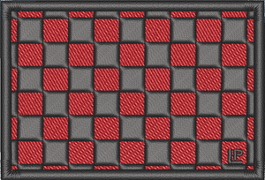 Checkerboard Georgia Red and Black 2x3 Loyalty Patch Checkerboard Georgia Red and Black 2x3 Loyalty Patch