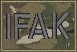 IFAK Black on Multicam 2x3 Loyalty Patch IFAK Black on Multicam 2x3 Loyalty Patch