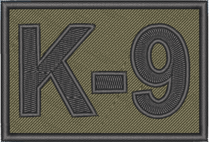 K-9 2x3 Loyalty Patch K-9 2x3 Loyalty Patch