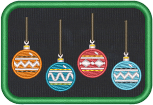 Christmas Balls 2x3 Loyalty Patch Christmas Balls 2x3 Loyalty Patch