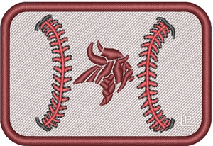 Northgate High School Viking Baseball 2x3 Loyalty Patch Northgate High School Viking Baseball 2x3 Loyalty Patch