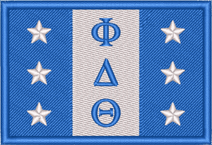 Phi Delta Theta Flag Officially Licensed 2x3 Loyalty Patch Phi Delta Theta Flag Officially Licensed 2x3 Loyalty Patch