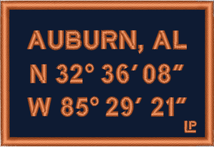 Auburn Stadium Coordinates 2.0 2x3 Loyalty Patch Auburn Stadium Coordinates 2.0 2x3 Loyalty Patch