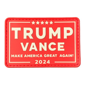 TRUMP | VANCE 2024 Red & White - 2x3 PVC Loyalty Patch TRUMP | VANCE 2024 Red & White - 2x3 PVC Loyalty Patch