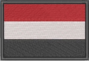 Red White Black Flag 2x3 Loyalty Patch Red White Black Flag 2x3 Loyalty Patch