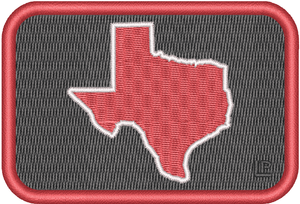 Texas Silhouette - Texas Tech 2x3 Loyalty Patch