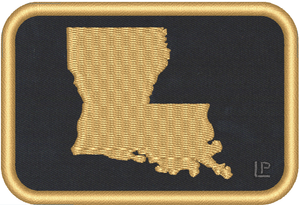 Louisiana Silhouette - New Orleans Saints 2x3 Loyalty Patch