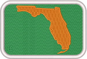 Florida Silhouette - University of Miami 2x3 Loyalty Patch