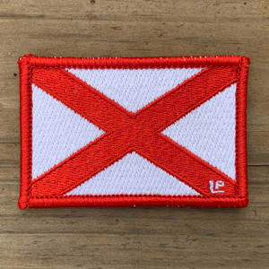 Alabama State Flag 2x3 Loyalty Patch Alabama State Flag 2x3 Loyalty Patch