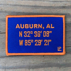 Auburn Stadium Coordinates 2x3 Loyalty Patch Auburn Stadium Coordinates 2x3 Loyalty Patch