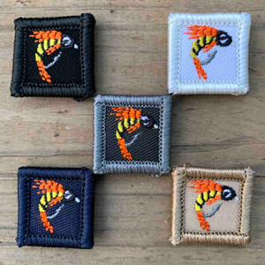 Fly Fishing Lure Orange 1x1 Loyalty Badge Fly Fishing Lure Orange 1x1 Loyalty Badge