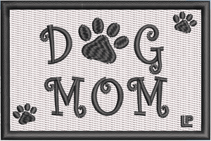 Dog Mom 2x3 Loyalty Patch Dog Mom 2x3 Loyalty Patch