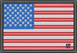 US Flag - Black Border 2x3 Loyalty Patch US Flag - Black Border 2x3 Loyalty Patch