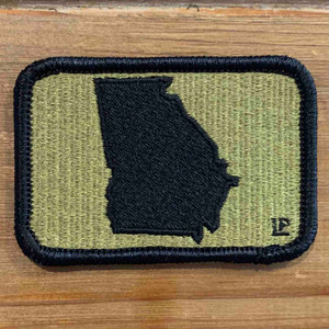 Georgia Silhouette Scorpion Colors 2x3 Loyalty Patch Georgia Silhouette Scorpion Colors 2x3 Loyalty Patch