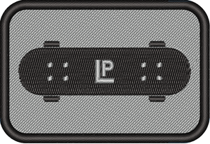 Skateboard on Gray - Black Wheels 2x3 Loyalty Patch Skateboard on Gray - Black Wheels 2x3 Loyalty Patch