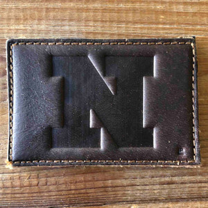 Newnan High School N Full Grain Leather Dark Brown Newnan High School N Full Grain Leather Dark Brown
