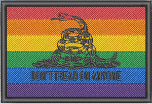 Gadsden Pride Don't Tread on Anyone custom patch Gadsden Pride Don't Tread on Anyone custom patch