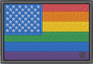 Pride US Flag embroidered patch Pride US Flag embroidered patch