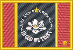 Mississippi 2021 State Flag 2x3 Loyalty Patch Mississippi 2021 State Flag 2x3 Loyalty Patch