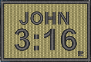 Prayer Warrior Collection - John 3:16 2x3 Loyalty Patch Prayer Warrior Collection - John 3:16 2x3 Loyalty Patch