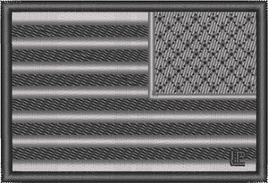 US Flag Reverse - Black and Gray 2x3 Loyalty Patch US Flag Reverse - Black and Gray 2x3 Loyalty Patch