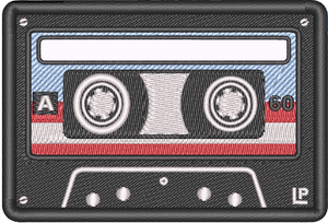 Cassette Tape 2.0 2x3 Writeable Loyalty Patch, mix tape, 80s, Cassette Tape 2.0 2x3 Writeable Loyalty Patch, mix tape, 80s,