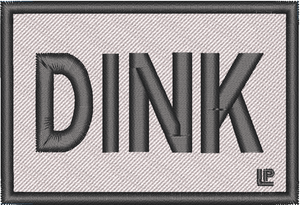 Pickleball - DINK 2x3 Loyalty Patch, 100% embroidered, pickleball, custom patch, velcro patch Pickleball - DINK 2x3 Loyalty Patch, 100% embroidered, pickleball, custom patch, velcro patch