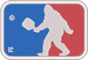 Pickleball - Sasquatch Red, White, and Blue 2x3 Loyalty Patch, 100% embroidered, pickleball, custom patch, velcro patch Pickleball - Sasquatch Red, White, and Blue 2x3 Loyalty Patch, 100% embroidered, pickleball, custom patch, velcro patch