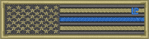 US Flag Thin Blue Line Scorpion 1x3.75 Loyalty Tape US Flag Thin Blue Line Scorpion 1x3.75 Loyalty Tape